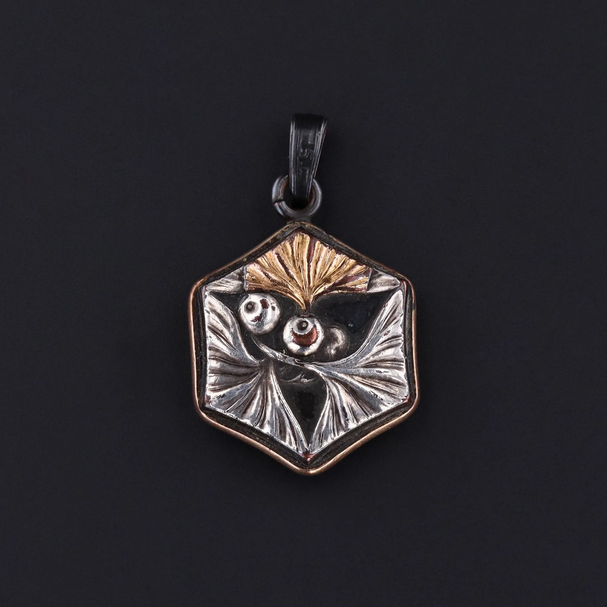 Antique Japanese Compass Charm | Antique Compass