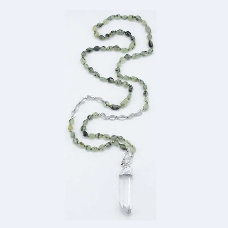 Apple Quartz Necklace