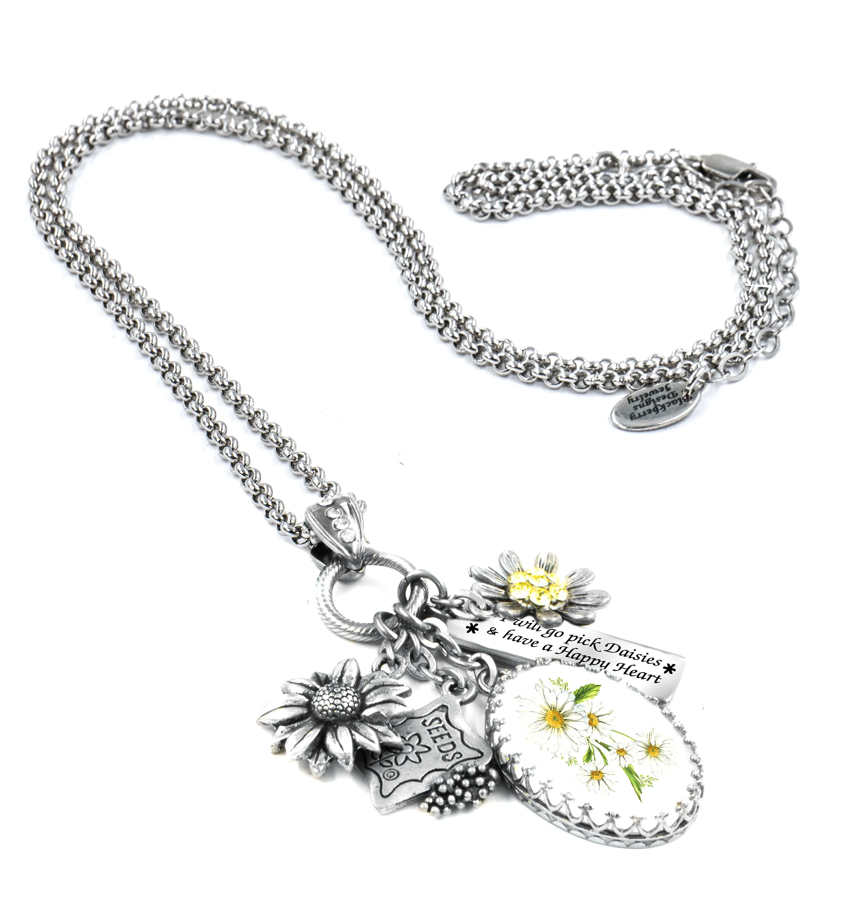 April Birthday Flower Necklace