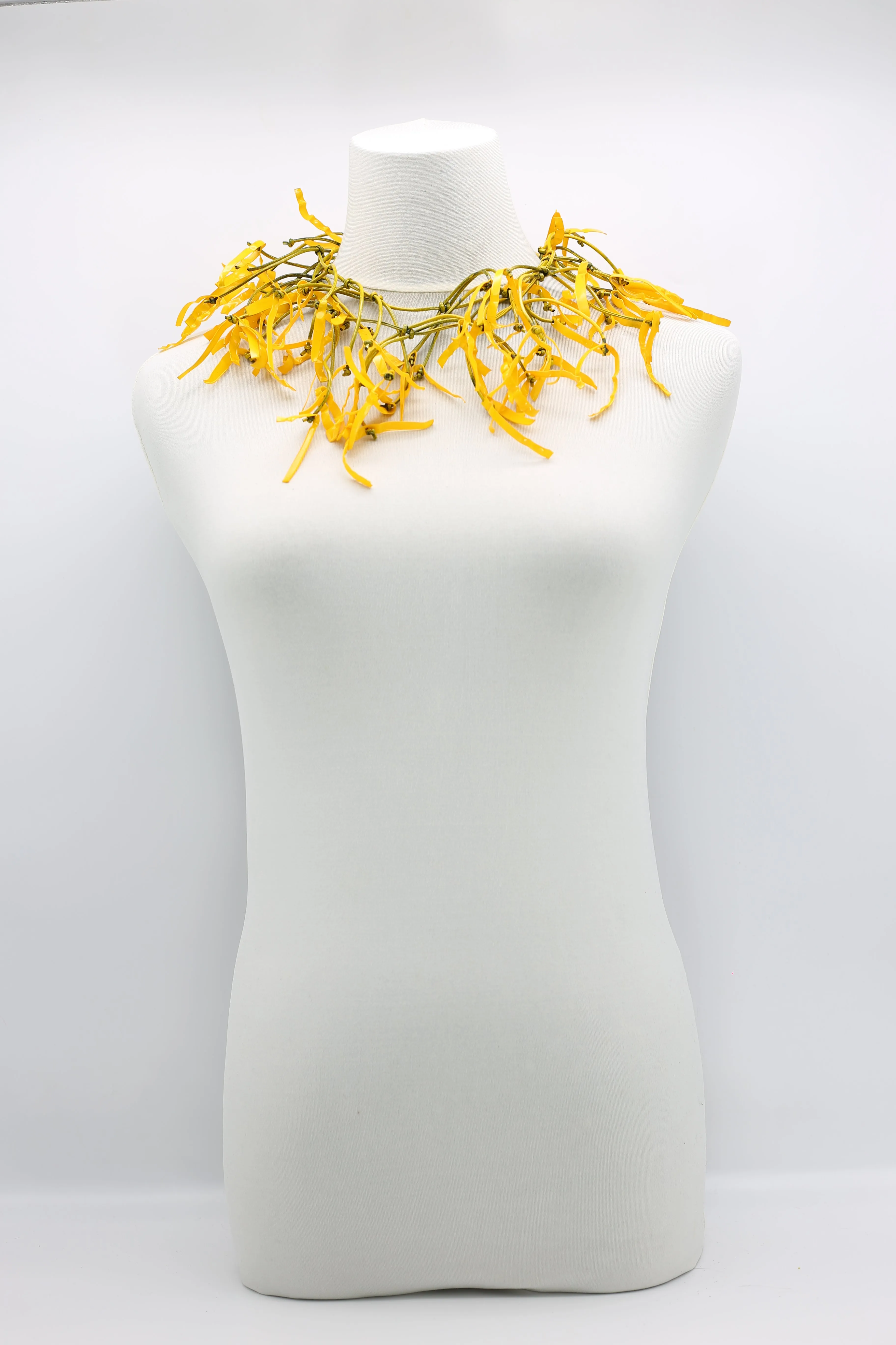 Aqua Willow Tree Necklaces - Hand-painted - Long