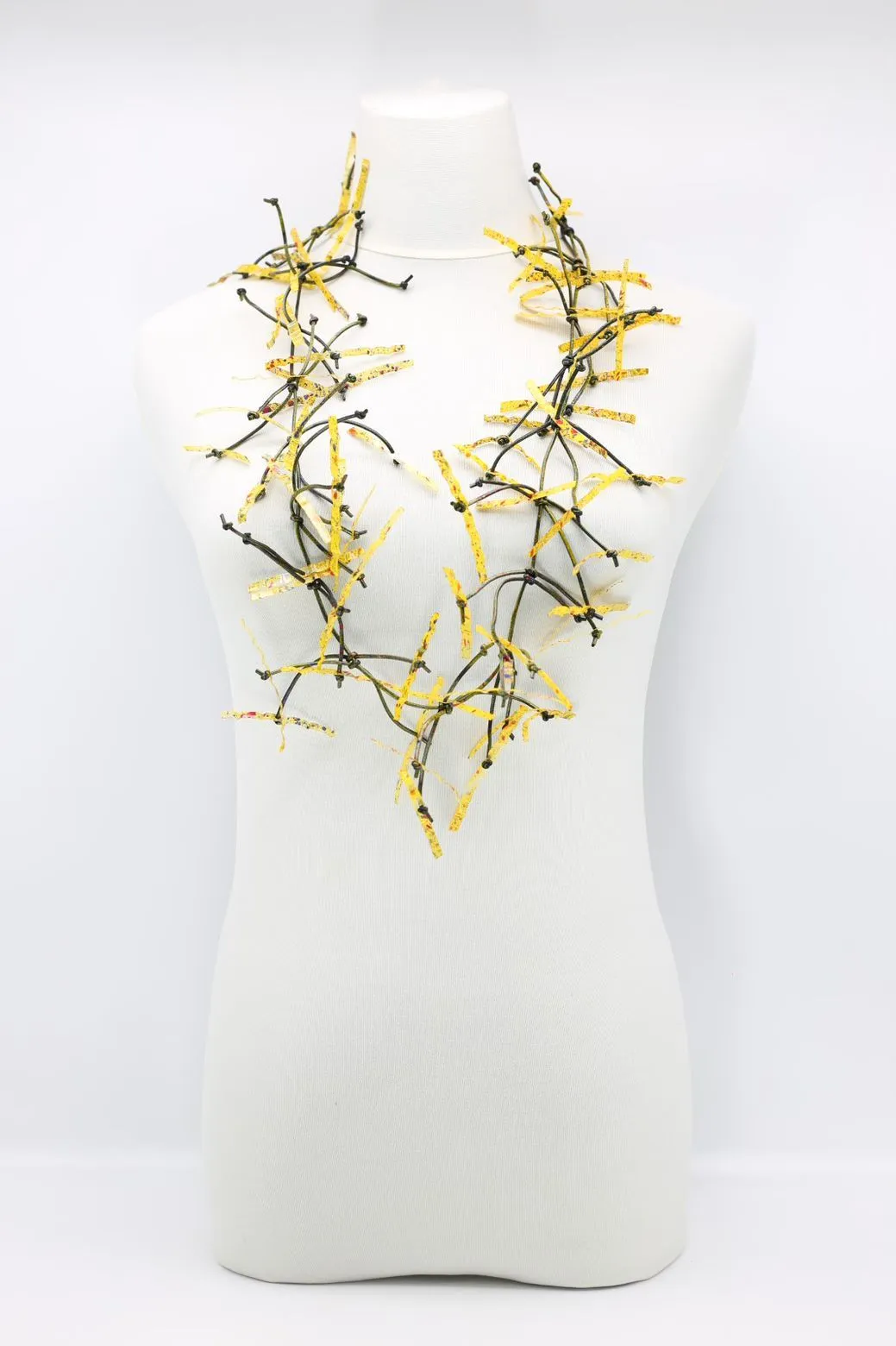 Aqua Willow Tree Necklaces - Hand-painted - Long