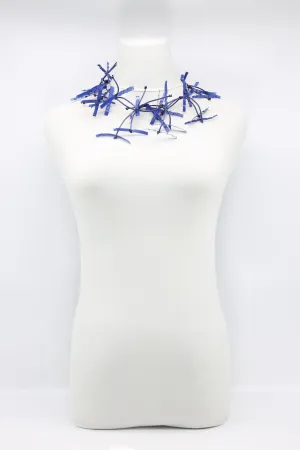 Aqua Willow Tree Necklaces - Hand-painted - Short