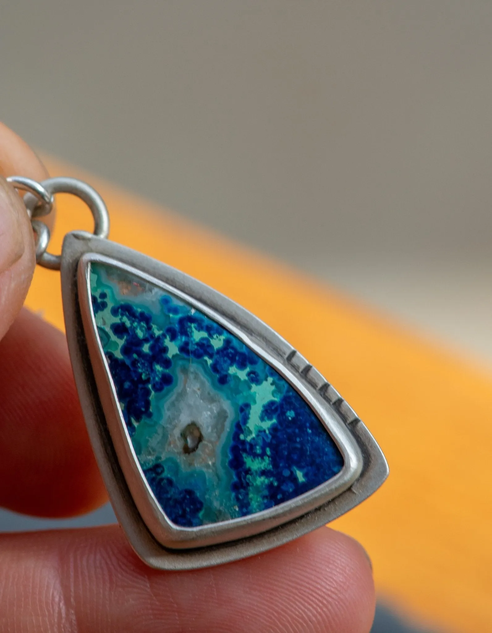 ARCHIPELAGO NECKLACES IN CHRYSOCOLLA   QUARTZ
