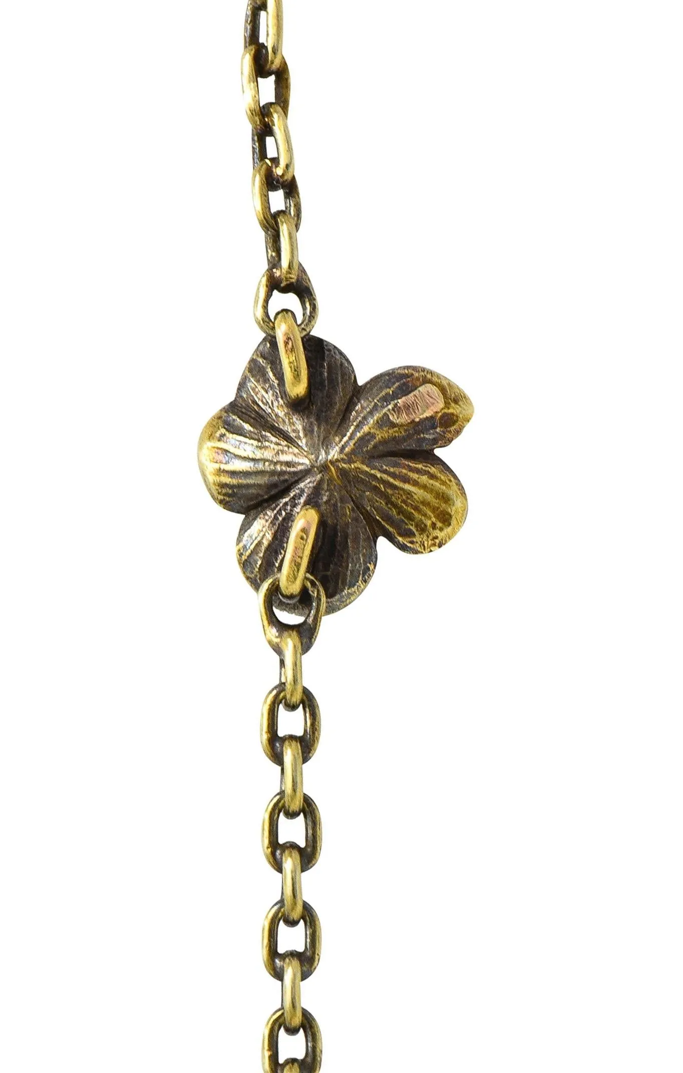 Art Nouveau Plique-A-Jour Enamel 14 Karat Gold Antique Swan Bird Lake Lily Pad Pendant Necklace