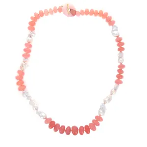 Baroque Pearl Bubblegum Necklace