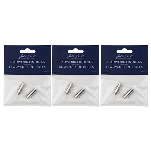 Beadwork Findings Tube Slide Clasp with 3-Strands 2pc
