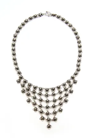 Beautiful Women’s Sterling Silver Laos Necklace