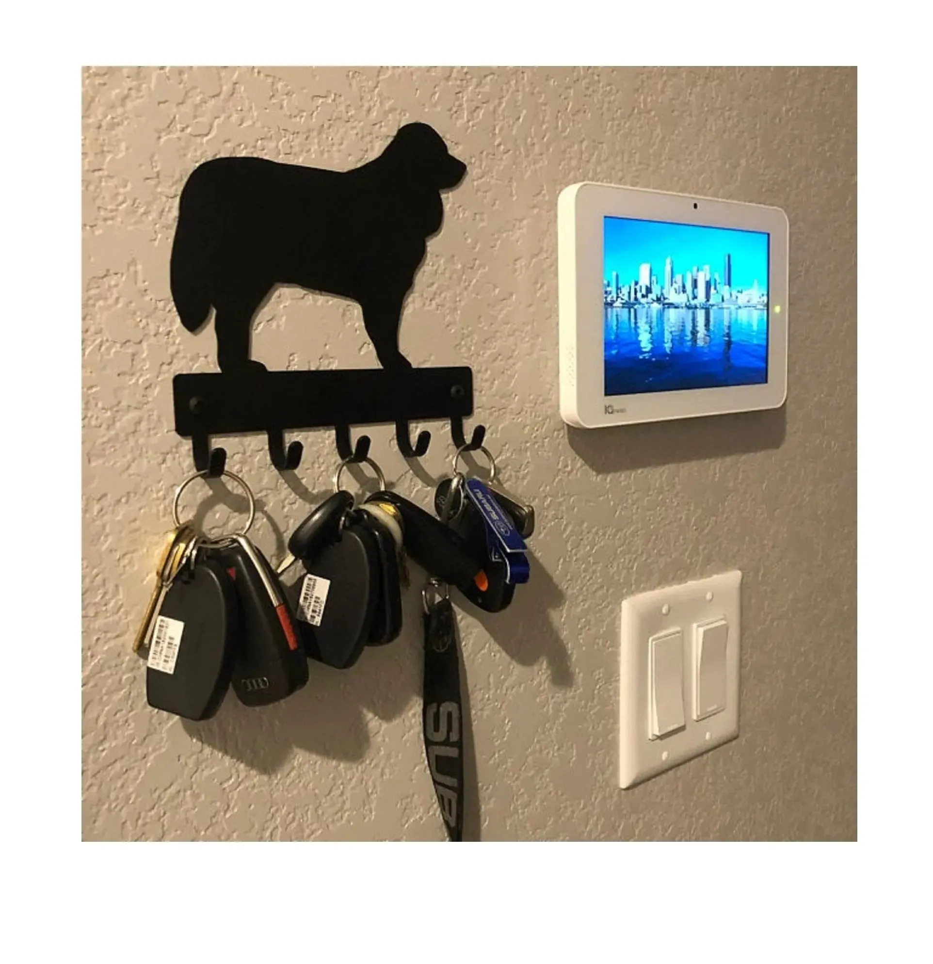 Bernese Mountain Dog Key Rack/ Leash Hanger