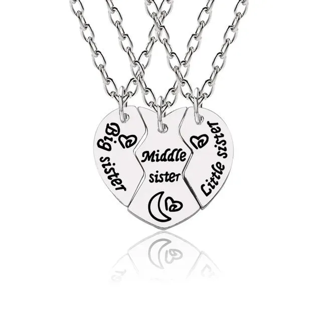 Best Friend Necklace 2-Piece Pendant Necklace Good Friend Forever Necklace Choker Friendship BFF Men And Women Jewelry Gift