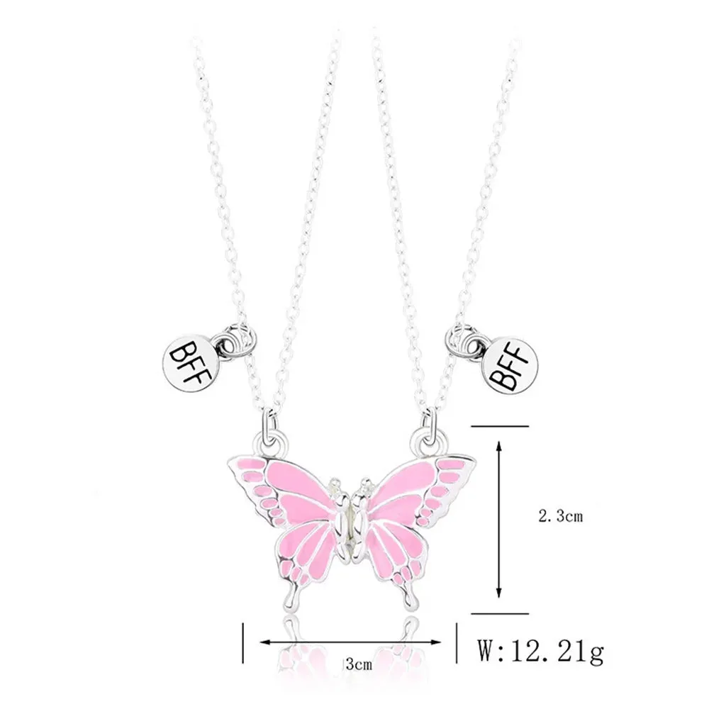 Best Friend Necklace 2-Piece Pendant Necklace Good Friend Forever Necklace Choker Friendship BFF Men And Women Jewelry Gift