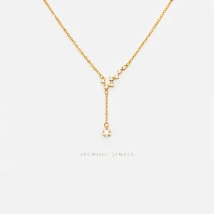 Big Dipper Star Drop Necklace, Silver or Gold Plated  (15.75" 2") SHEMISLI - SN024