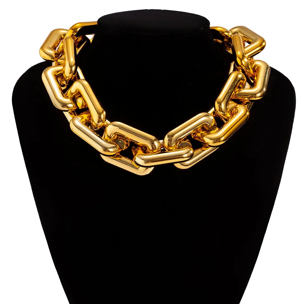 Big Short Choker Hiphop CCB Material Collar Necklace for Women