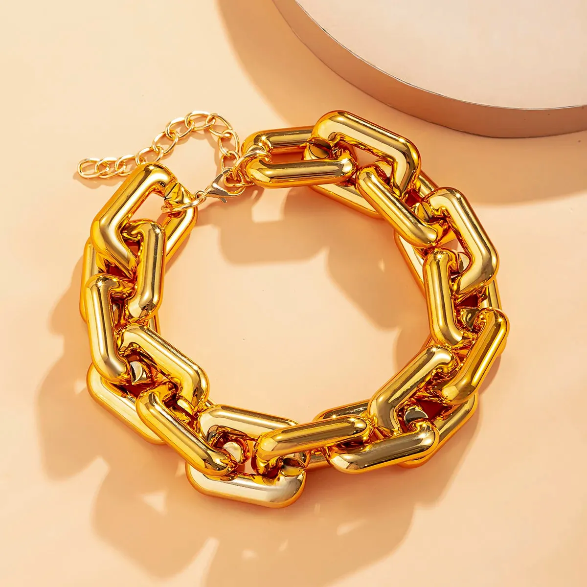 Big Short Choker Hiphop CCB Material Collar Necklace for Women