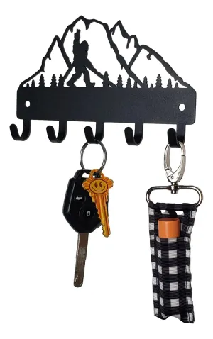 Bigfoot Peace in the Mountain Key Holder with 5 Hooks