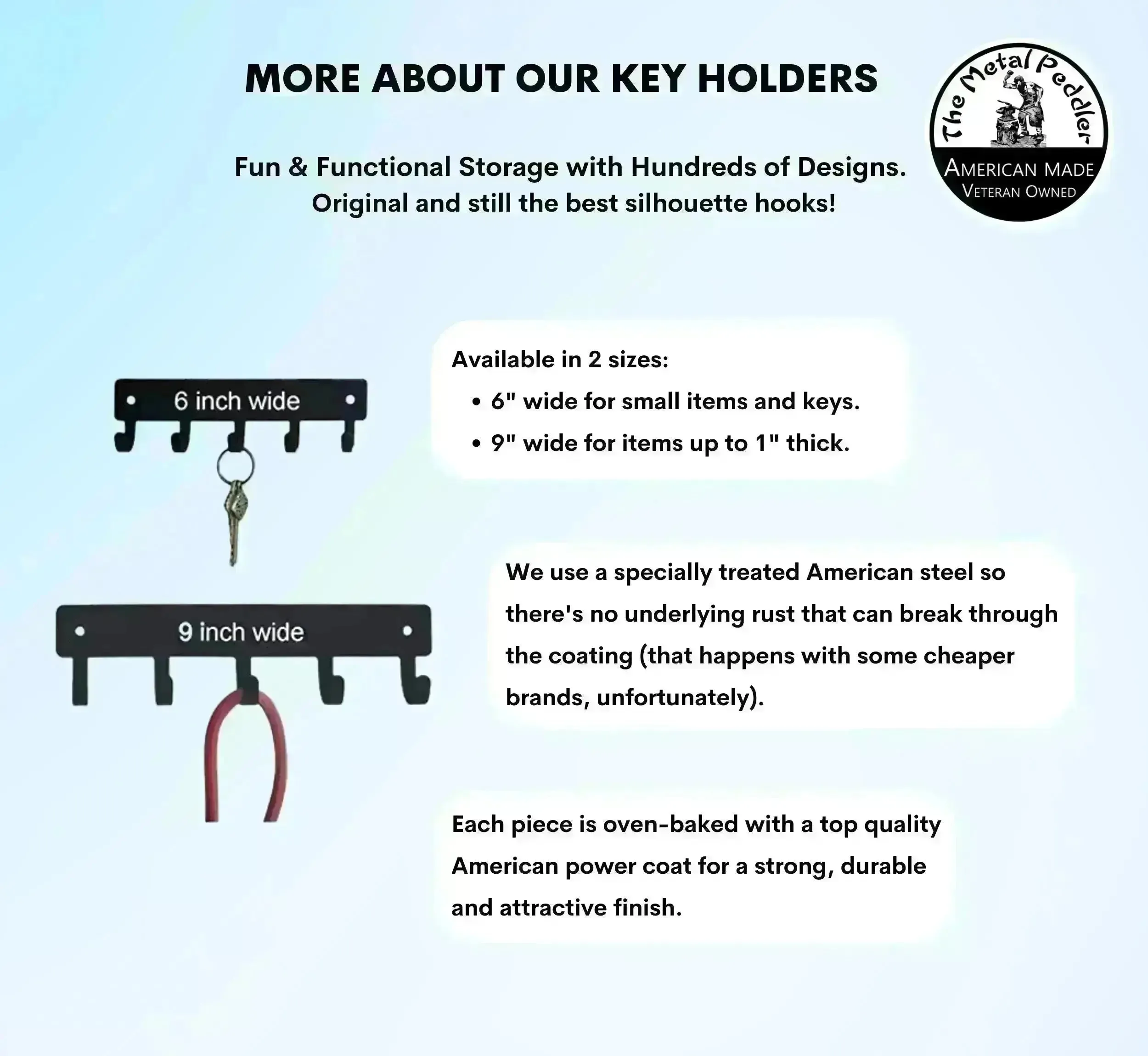 Bigfoot Peace in the Mountain Key Holder with 5 Hooks