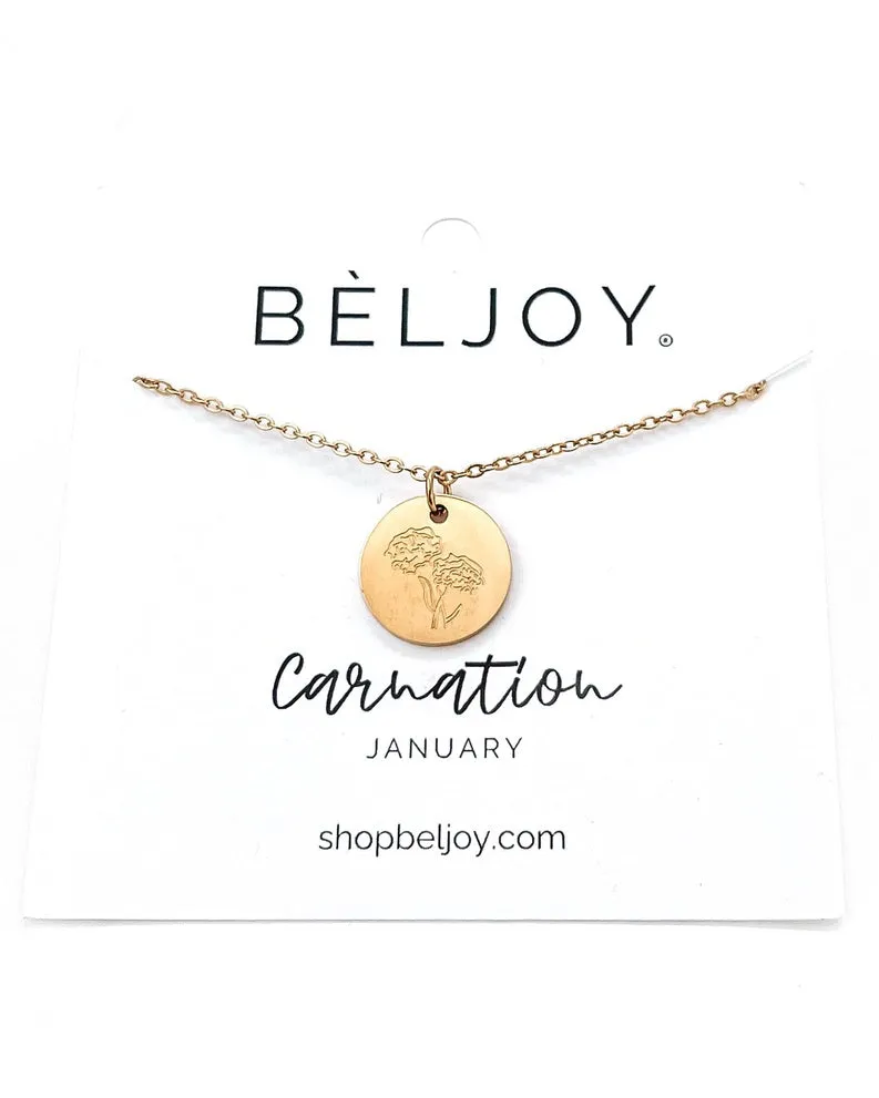 Birth Flower Necklace || Choose Month