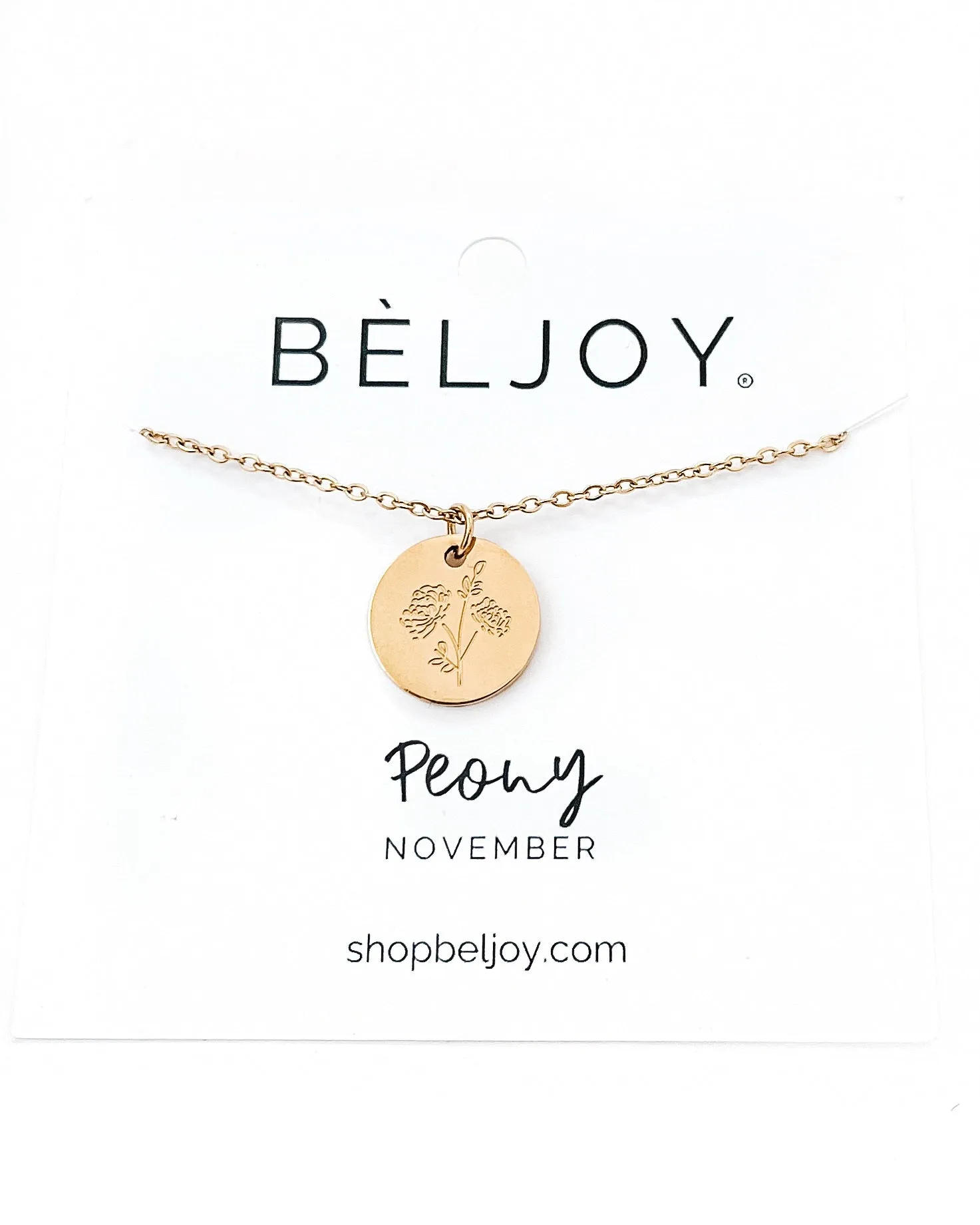 Birth Flower Necklace || Choose Month