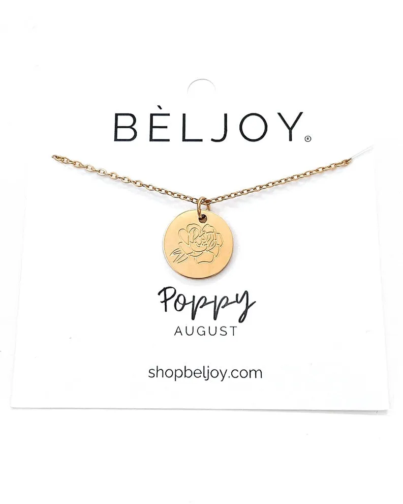 Birth Flower Necklace || Choose Month