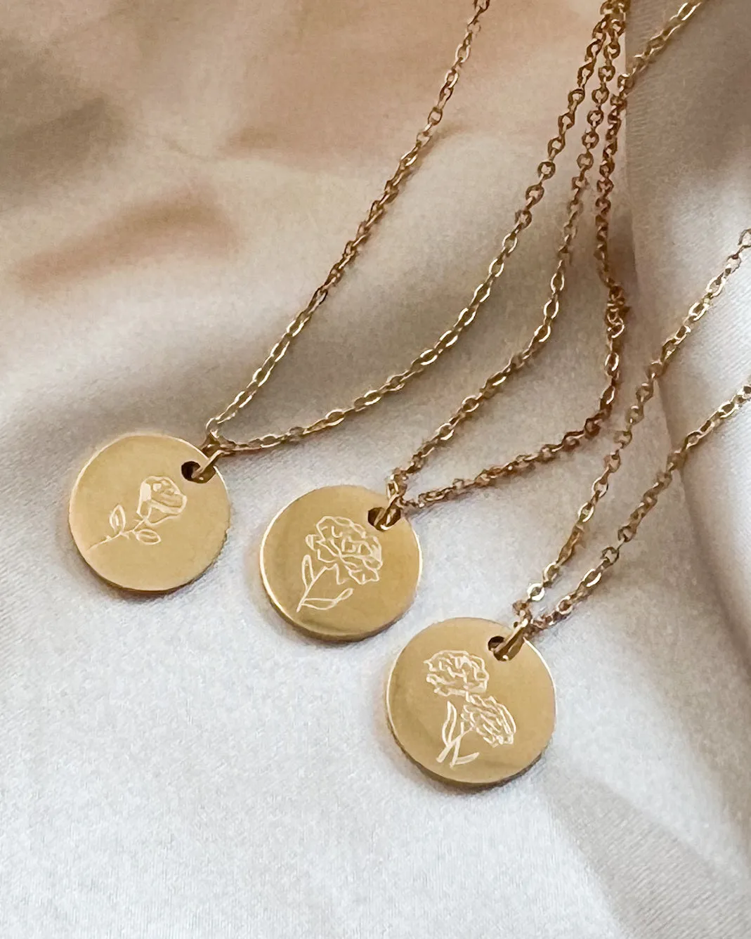Birth Flower Necklace || Choose Month