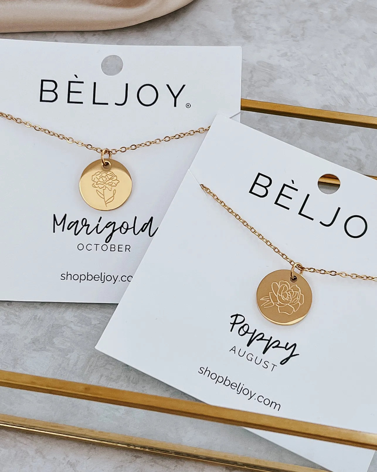 Birth Flower Necklace || Choose Month