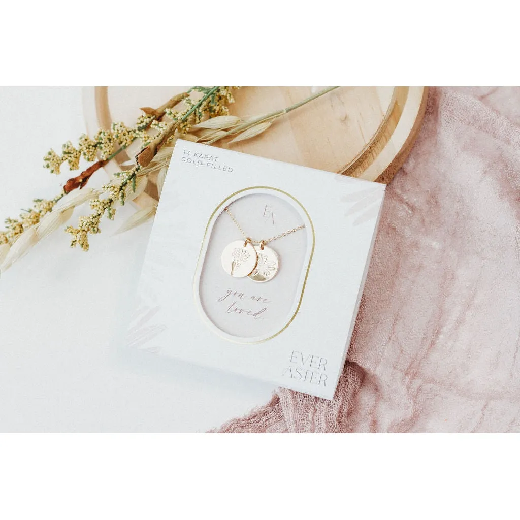 Birth Flower Necklace Stack