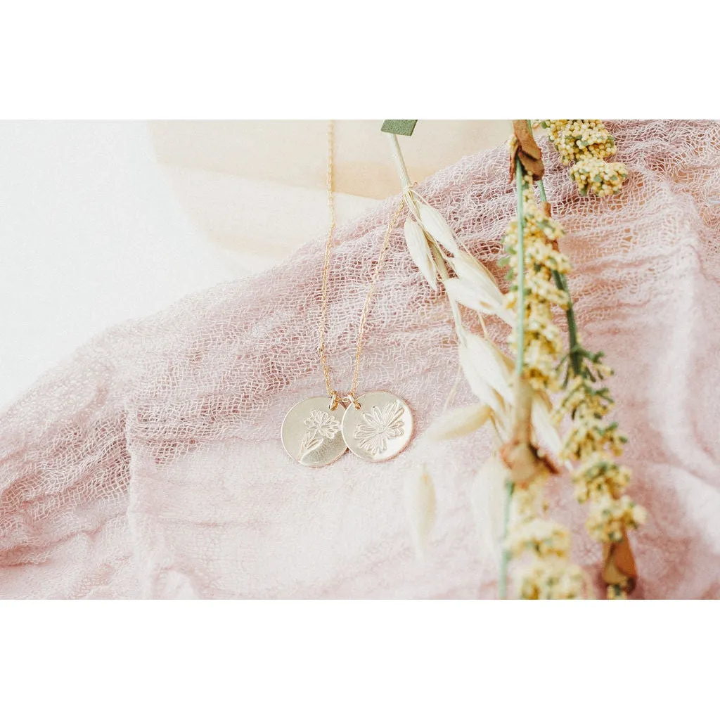Birth Flower Necklace Stack