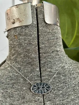 Black Oval Necklaces
