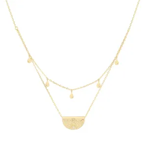 Blessed Lotus Necklace Gold
