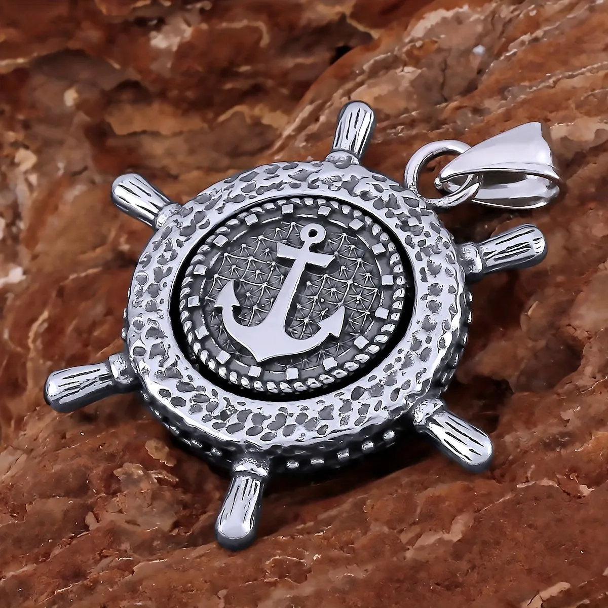 Boat Anchor Necklace Nordic Viking Stainless Steel Pendant Hip hop Gift