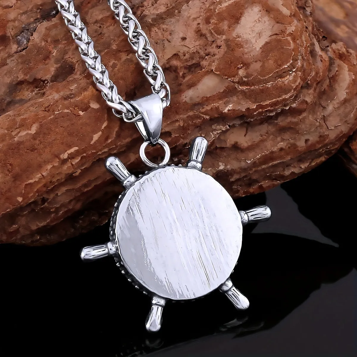 Boat Anchor Necklace Nordic Viking Stainless Steel Pendant Hip hop Gift