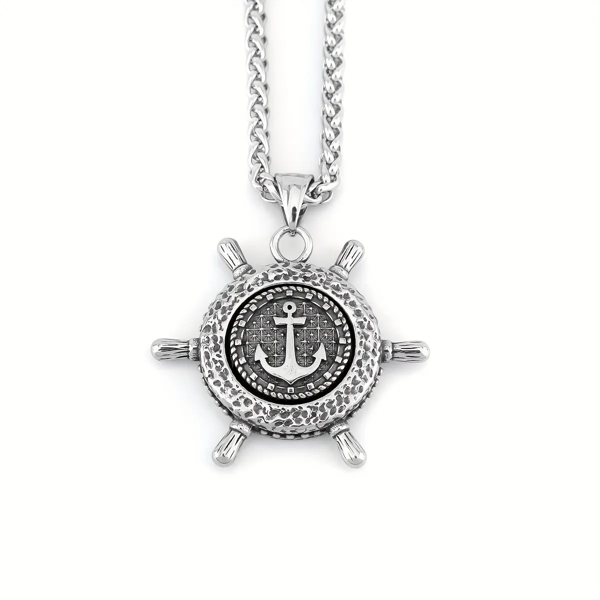 Boat Anchor Necklace Nordic Viking Stainless Steel Pendant Hip hop Gift