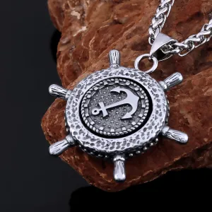 Boat Anchor Necklace Nordic Viking Stainless Steel Pendant Hip hop Gift