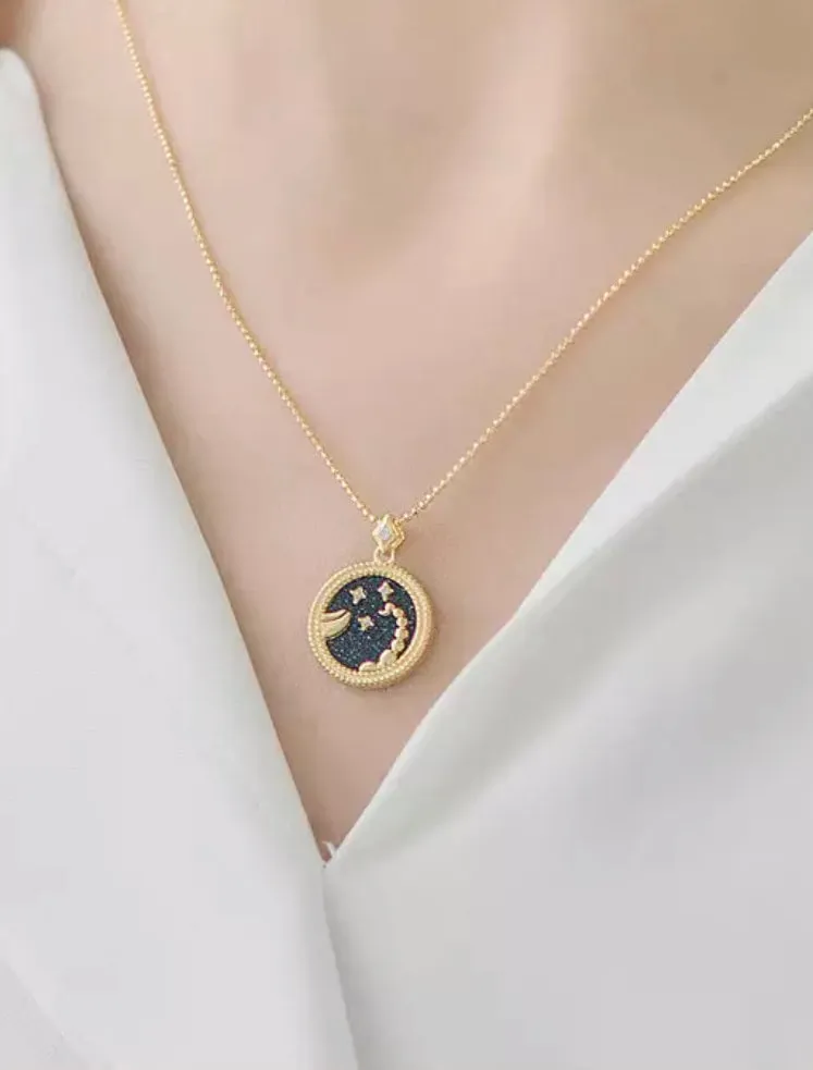 Boho & Mala Gemini Horoscope Gold Necklace (Twins): May 21–June 21 APN1000