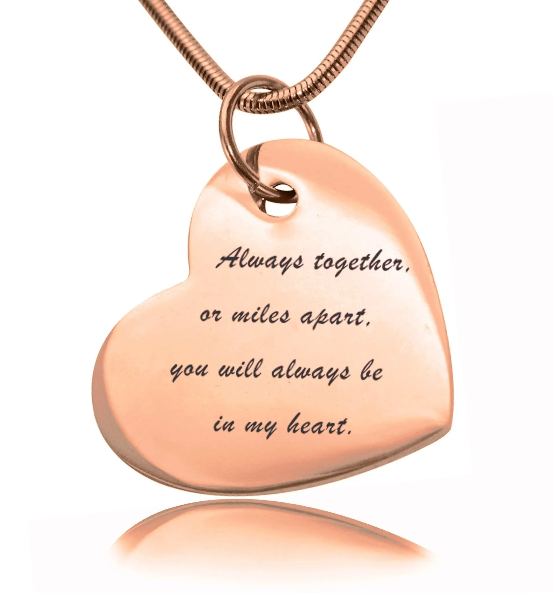 Bottom of My Heart Handwriting Necklace
