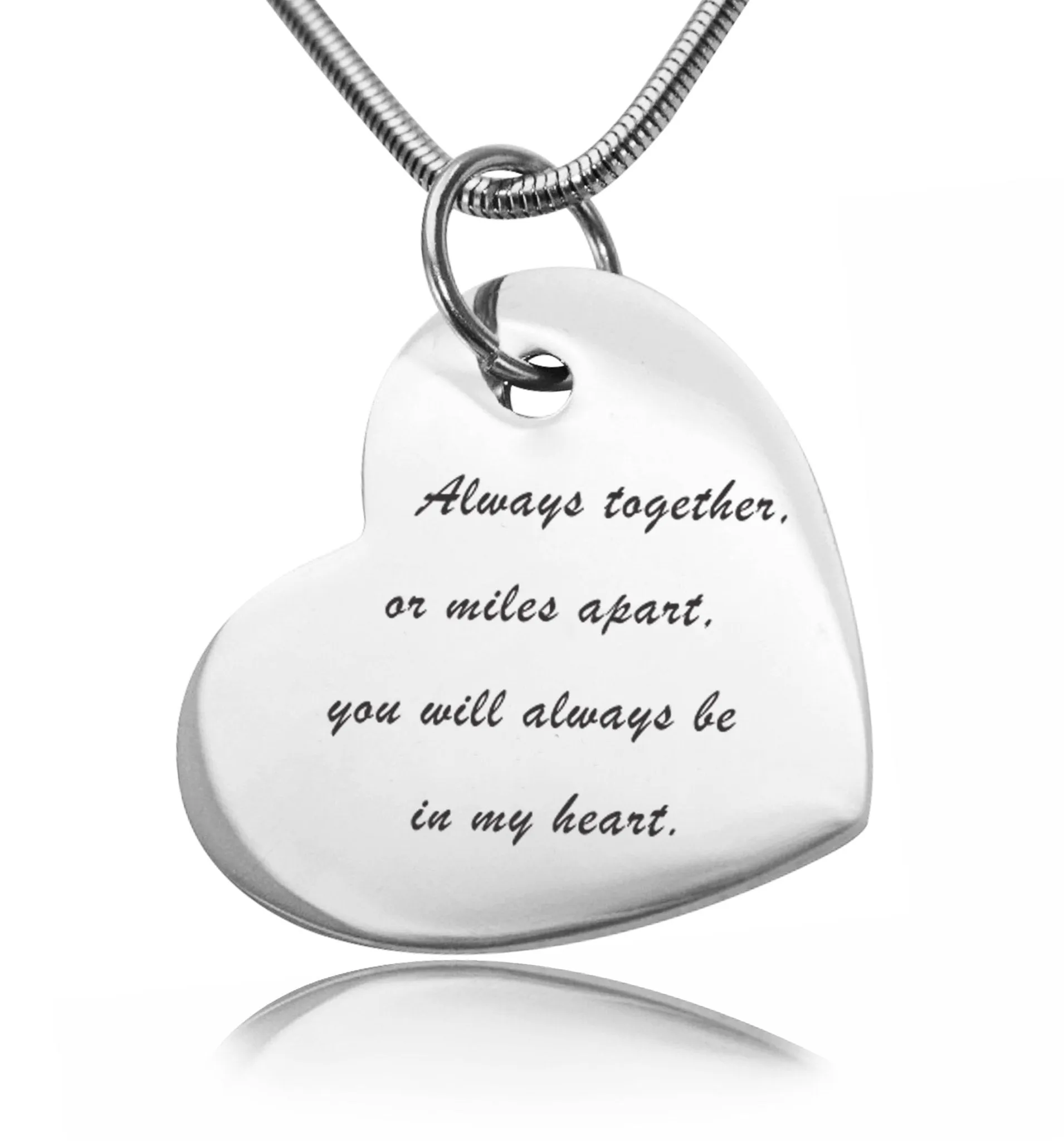 Bottom of My Heart Handwriting Necklace
