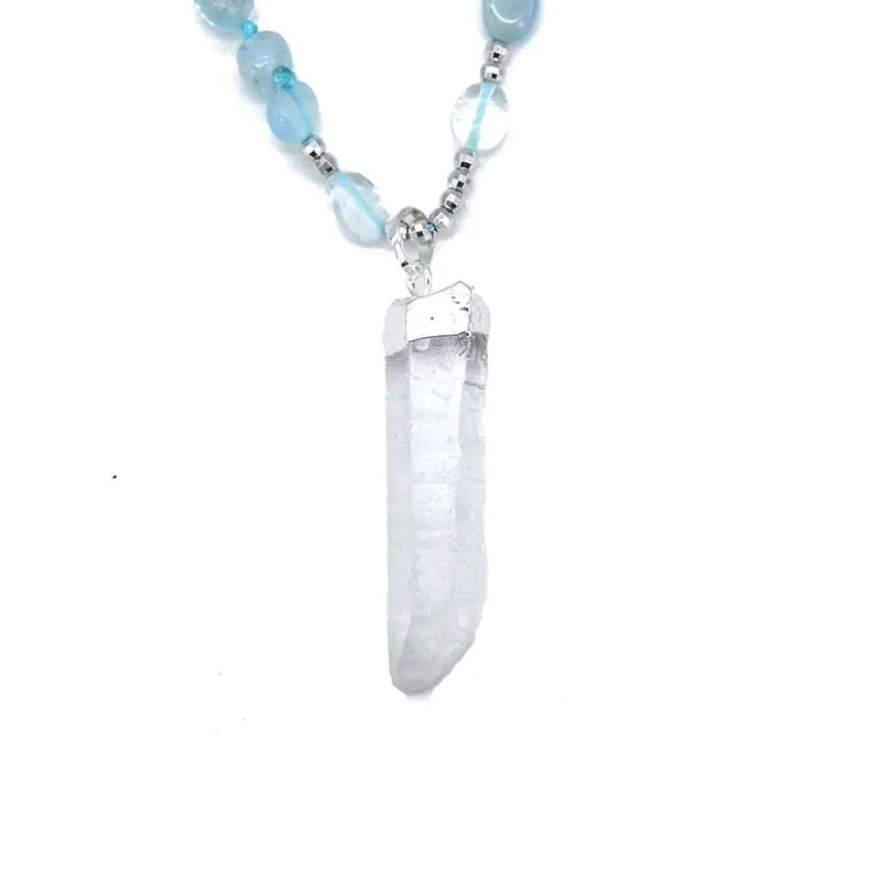 Branwyn Aquamarine Quartz Necklace