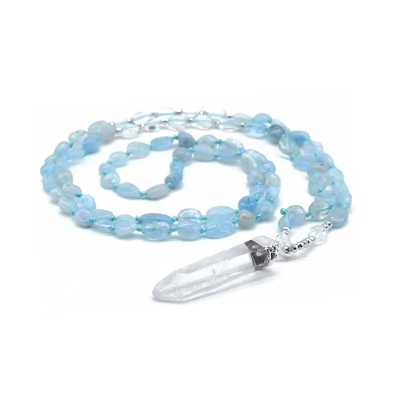 Branwyn Aquamarine Quartz Necklace