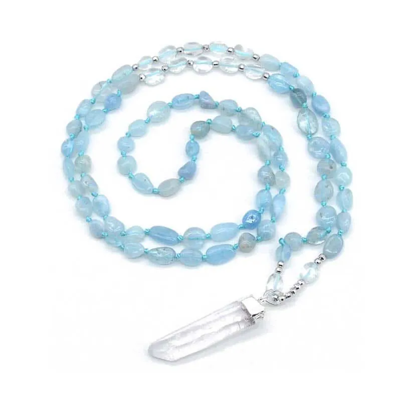 Branwyn Aquamarine Quartz Necklace