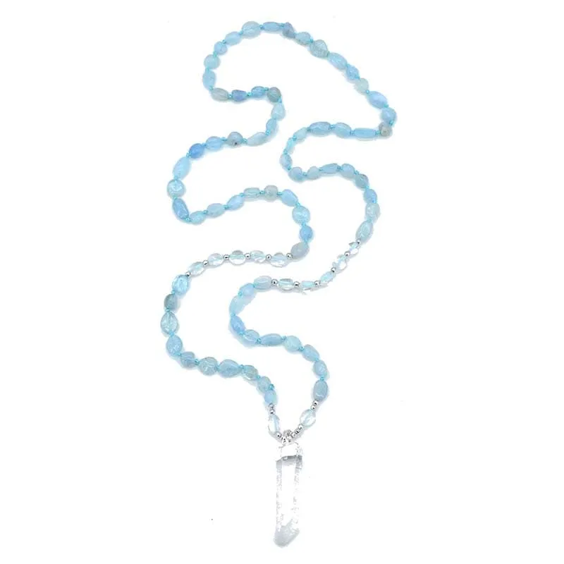 Branwyn Aquamarine Quartz Necklace