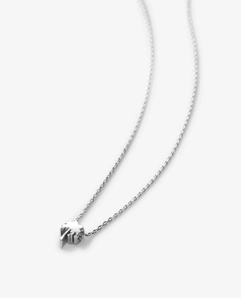 Breathe Icon Necklace Silver