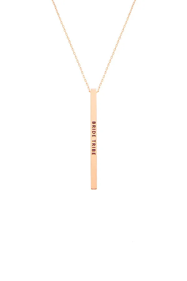 Bride Tribe Pendant Necklace