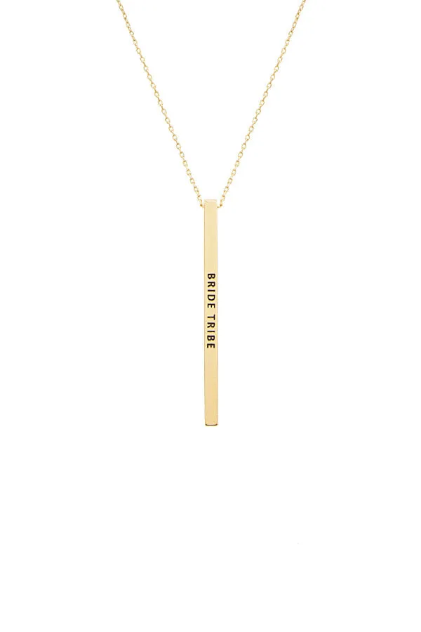 Bride Tribe Pendant Necklace