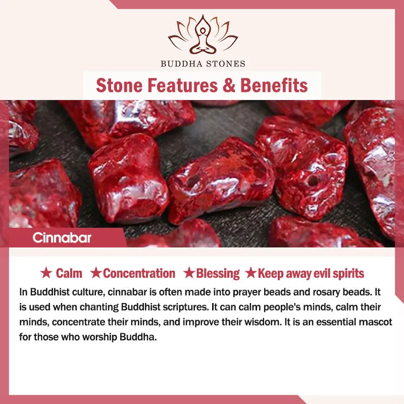 Buddha Stones 2Pcs LOVE YOU Natural Cinnabar Love Heart String Blessing Couple Necklace Pendant