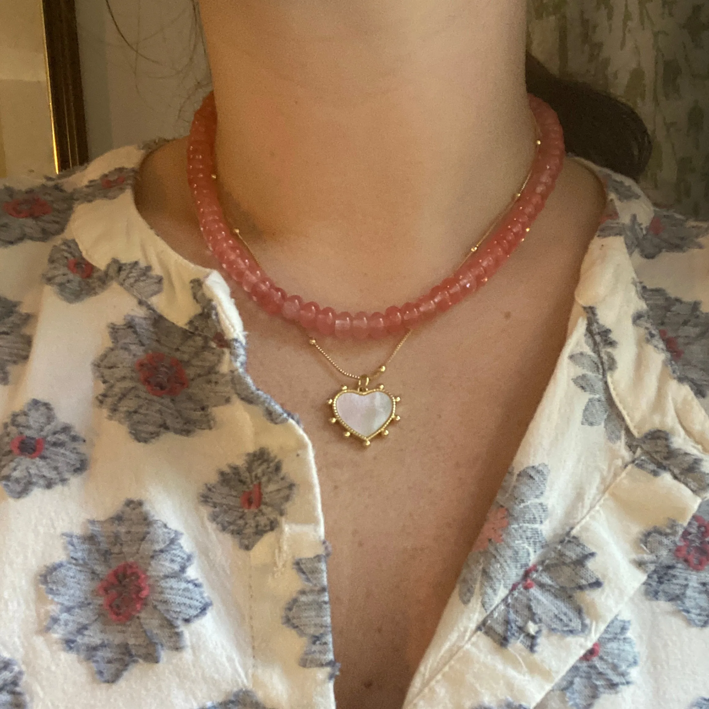 Candy Necklace - Cherry Quartz