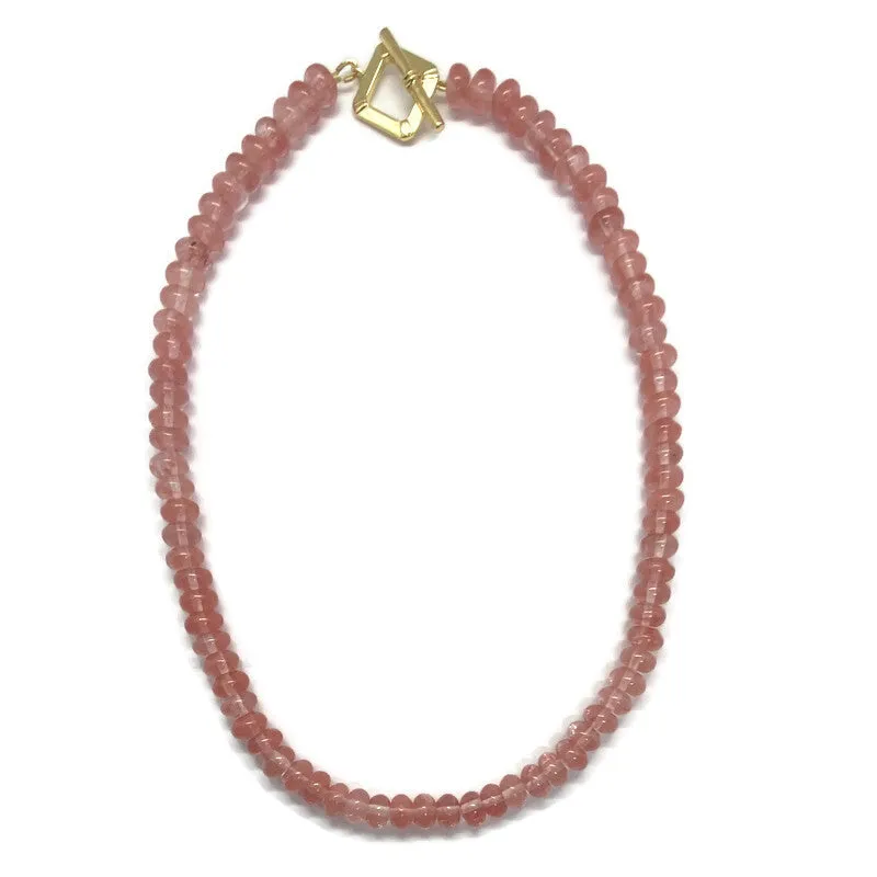 Candy Necklace - Cherry Quartz