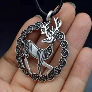 Celtic Handmade Talisman Deer Necklace