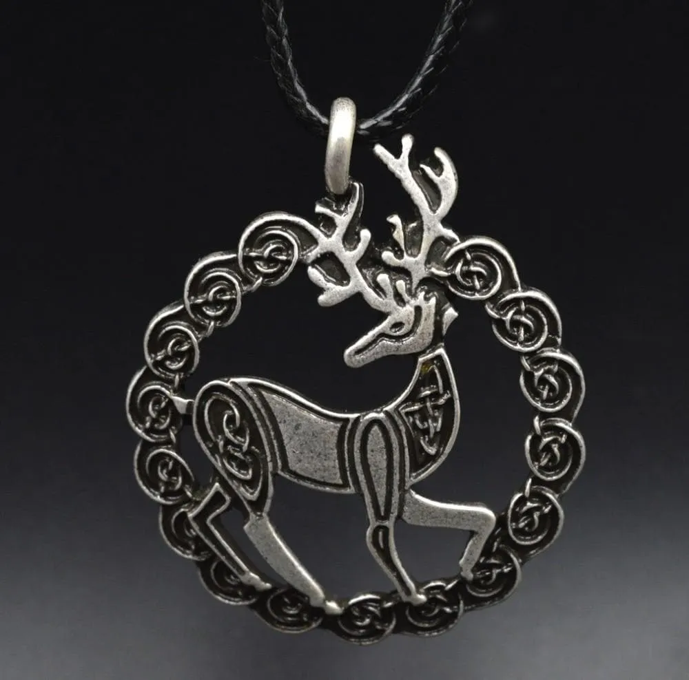 Celtic Handmade Talisman Deer Necklace