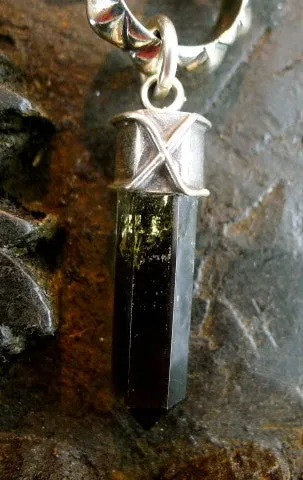 Chan Luu Unisex Sterling Silver and Smoky Quartz Necklace with Skull
