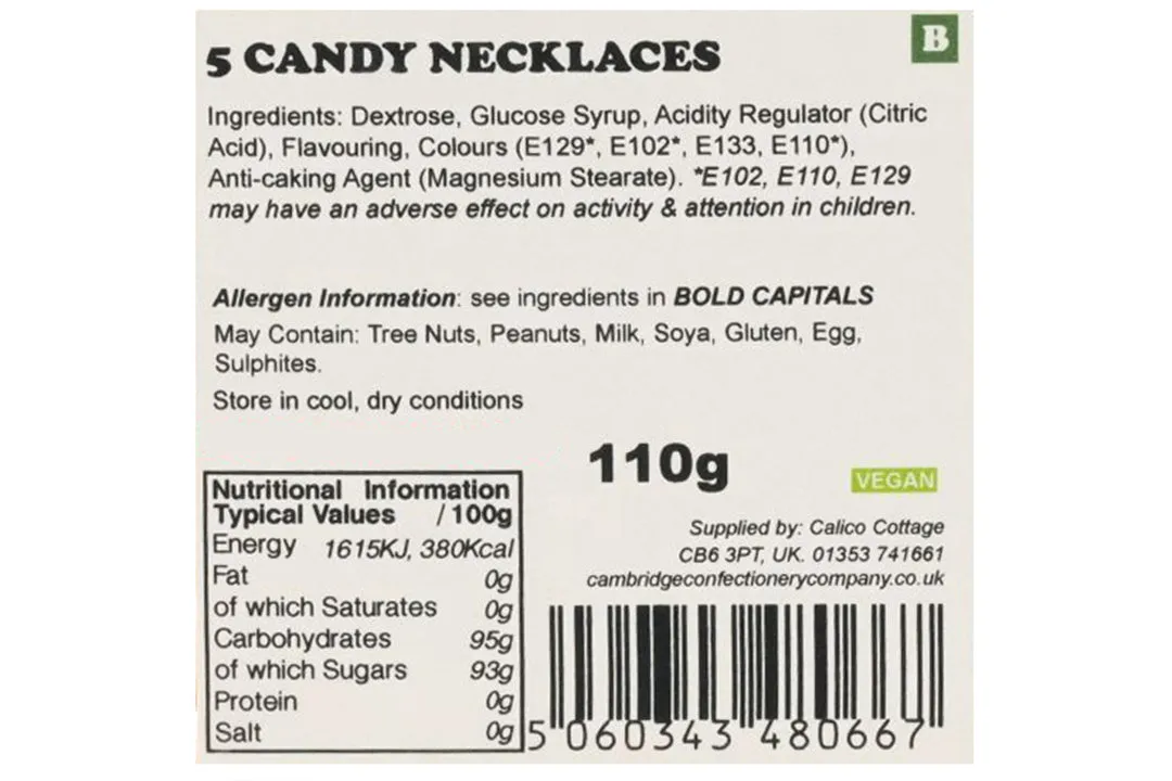 Chester Zoo Candy Necklaces