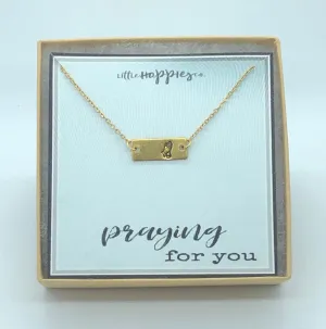 Christian Jewelry, encouragement necklace, praying for you, encouragement gift, sympathy gift, grief gift, miscarriage gift, infertility